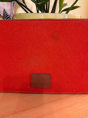 Graf & Lantz Felted Wool Flat Pouch Red Nordic Minimalist Scandinavian Neutral